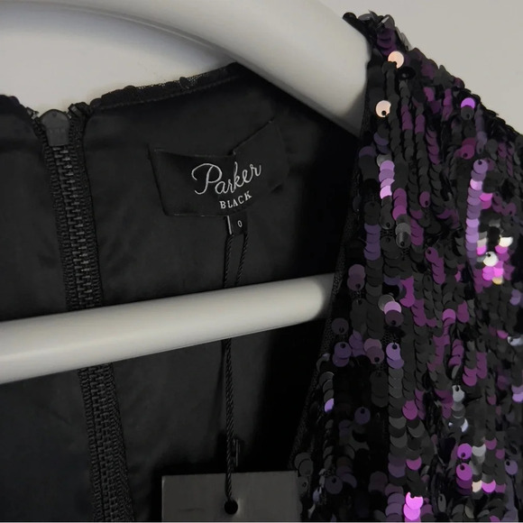 Parker Dresses Hpnwt Parker Black Sequin Dress size 0 - Picture 11 of 11